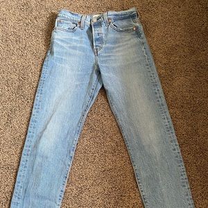 light blue levi jeans, size 26
